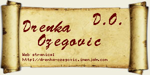 Drenka Ožegović vizit kartica